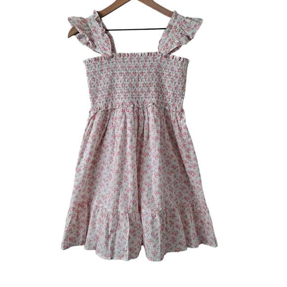 Janie and Jack The Emily floral smocked Sundress Dress Petal pink - Picture 5 of 9